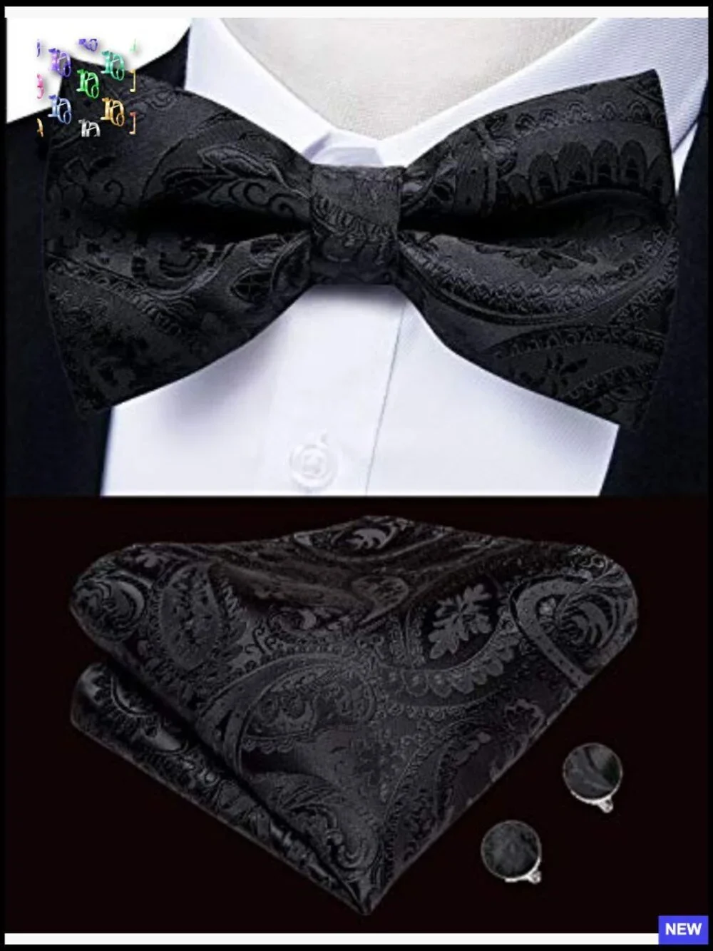 Silk Jacquard Vest Set Formal Classic Elegant Wedding Party Tuxedo 5PCS
